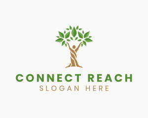Outreach - Human Wellness Tree logo design