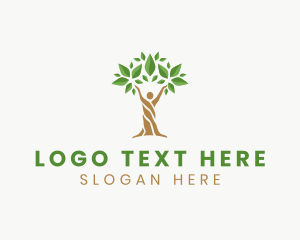 Human Wellness Tree Logo