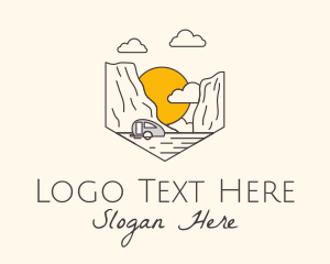 Lodging - Trailer Van Sunset Valley logo design