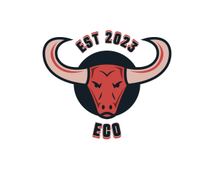 Bull Horns Animal Logo