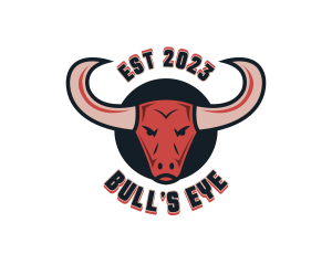 Bull Horns Animal logo design