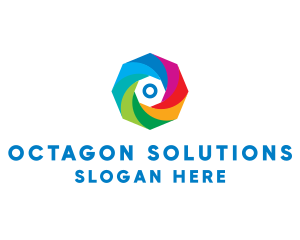 Octagon - Multimedia Advertising Business logo design