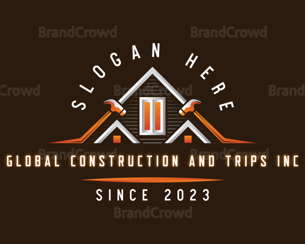 Construction Refurbish Hammer Logo
