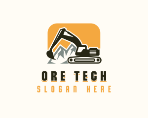 Mining - Excavator Mining Contractor logo design