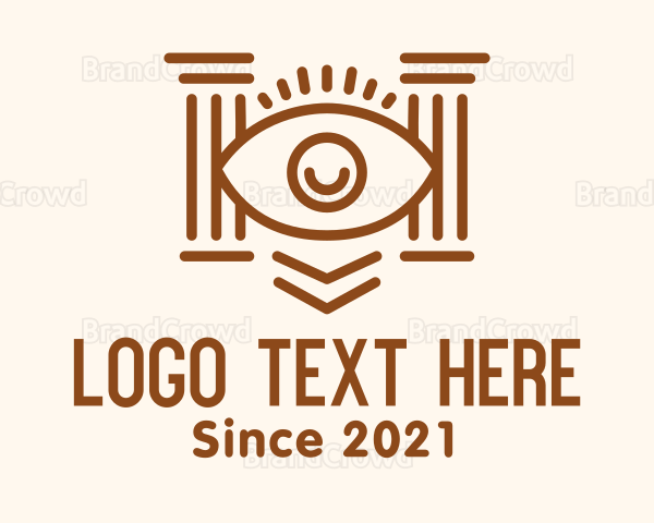 Eye Greek Pillar Logo