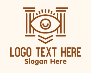 Eye Greek Pillar Logo