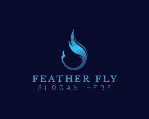 Feather Writing Pen logo design