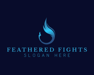 Feather Writing Pen logo design