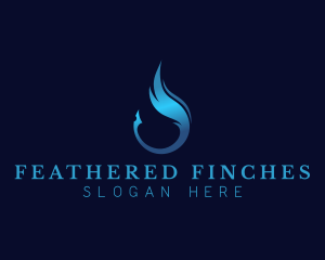 Feather Writing Pen logo design