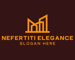 Golden Elegant Architecture Building logo design