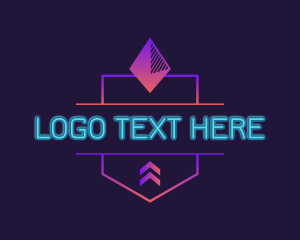 Xenon - Gaming Neon Light logo design