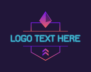 Esport - Gaming Neon Light logo design