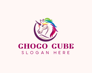 Gay - Unicorn LGBT Horse logo design