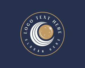 Celestial - Interstellar Celestial Moon logo design