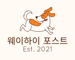 Cute Jolly Dog logo design