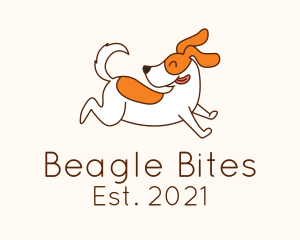 Beagle - Cute Jolly Dog logo design