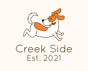 Cute Jolly Dog logo design