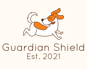 Cute Jolly Dog logo design