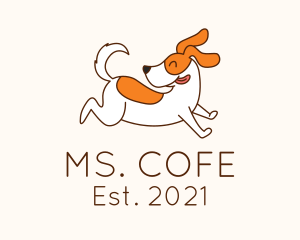 Cute Jolly Dog logo design