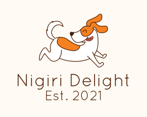 Cute Jolly Dog logo design