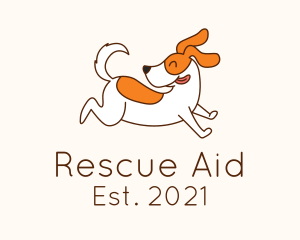 Rescue - Cute Jolly Dog logo design