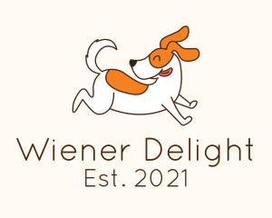 Cute Jolly Dog logo design