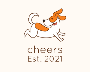 Cute Jolly Dog logo design