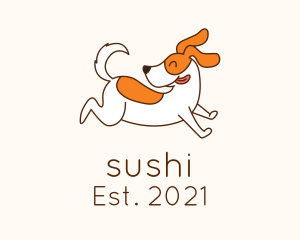 Cute Jolly Dog logo design