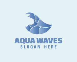 Ocean Wave Surfing logo design