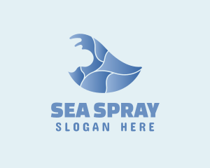 Ocean Wave Surfing logo design