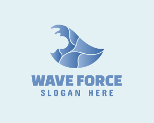 Tsunami - Ocean Wave Surfing logo design