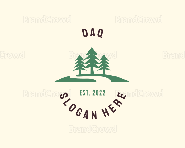 Pine Forest Camping Logo