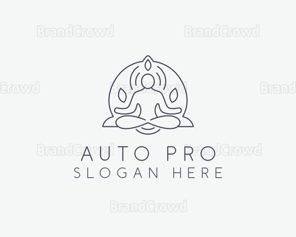 Wellness Yoga Meditation Logo