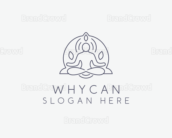 Wellness Yoga Meditation Logo