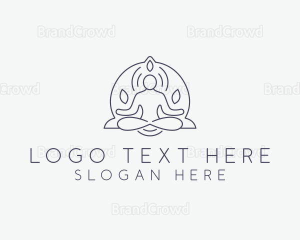 Wellness Yoga Meditation Logo