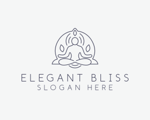 Wellness Yoga Meditation Logo