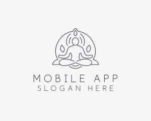 Wellness Yoga Meditation Logo