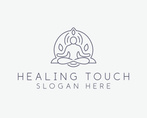 Wellness Yoga Meditation logo design