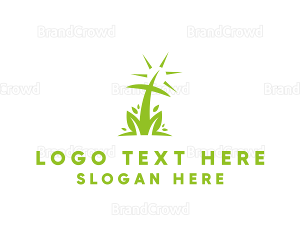 Organic Nature Cross Logo