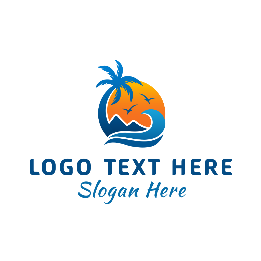 Sunny Island Resort Logo | BrandCrowd Logo Maker