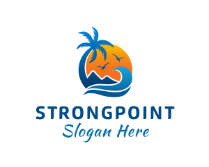 Sunshine - Sunny Island Resort logo design