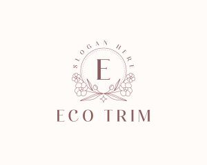 Floral Eco Wreath logo design