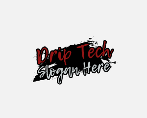 Thriller Grunge Graffiti logo design