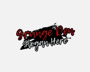 Grunge - Thriller Grunge Graffiti logo design