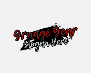 Grunge - Thriller Grunge Graffiti logo design
