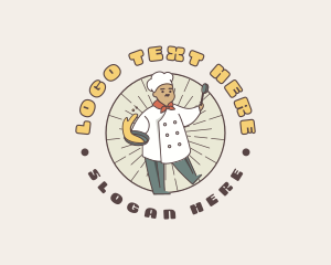 Cook - Cartoon Chef Cook logo design