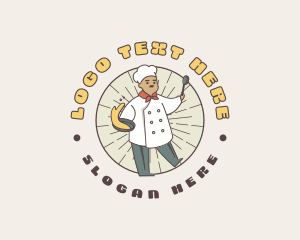 Cartoon Chef Cook Logo