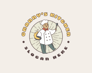 Cartoon Chef Cook logo design