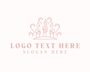 Candle - Candle Wax Decoration logo design
