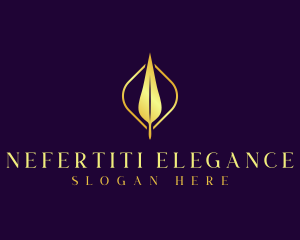 Elegant Feather Quill  logo design